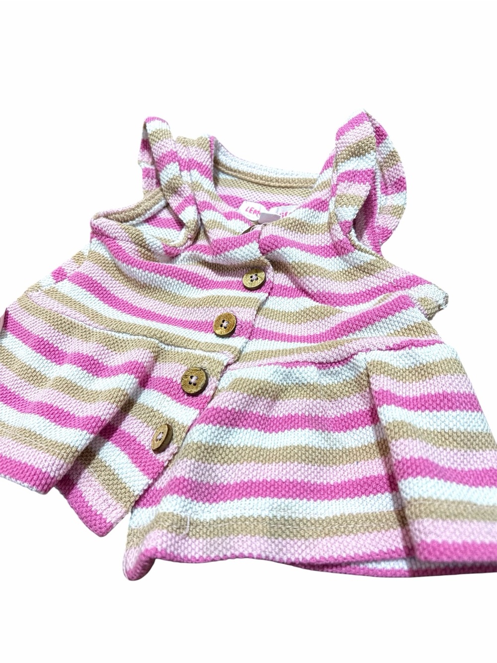 Lemon X Kiss Summer Dress 18 Months Pink Striped Like New!
